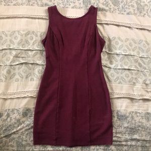Burgundy Mini Dress